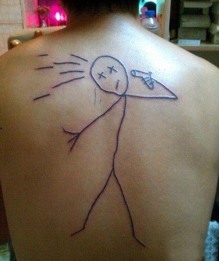 吃瓜背后纹身图案大全,吃瓜背后的神秘符号大全